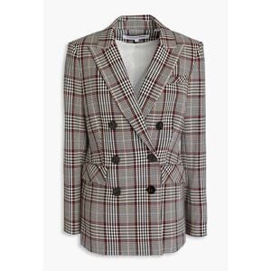 Veronica Beard Ellette Dickey Jacket Black White Multi Plaid Blazer Size 10